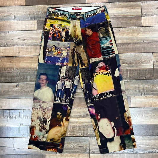 Supreme Mark Leckey Hardcore Patchwork Loose Fit Chino Pant
