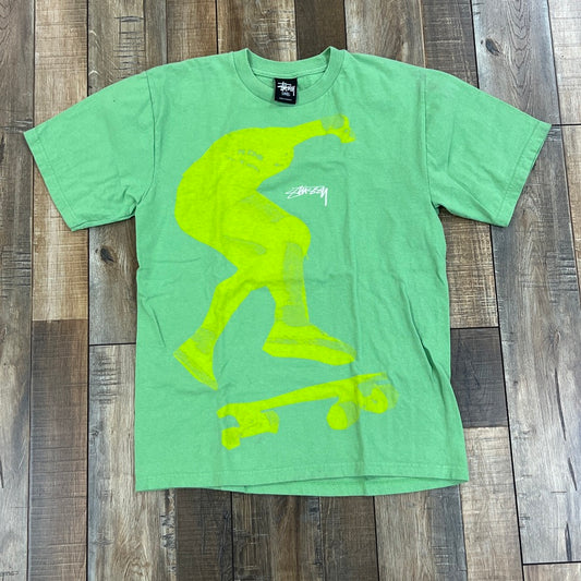 Stussy Skate Poster Tee Green