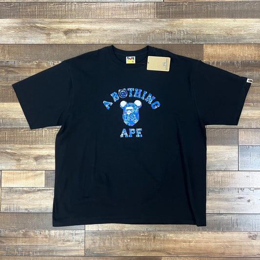 BAPE x Medicom Toy Bearbrick Camo Bear College Tee