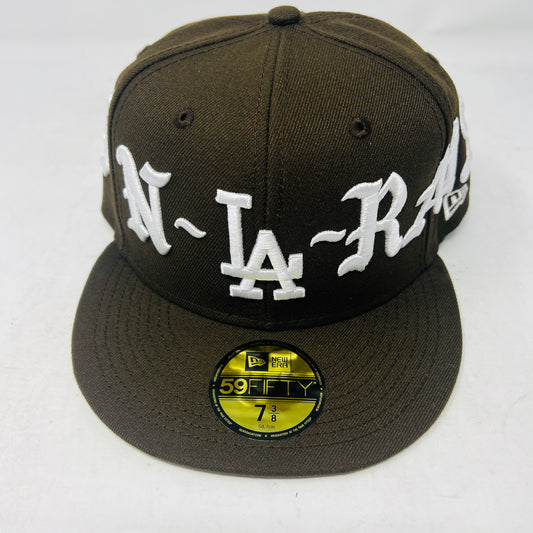 Born x Raised New Era dodgers Crown Fitted Hat Brown
