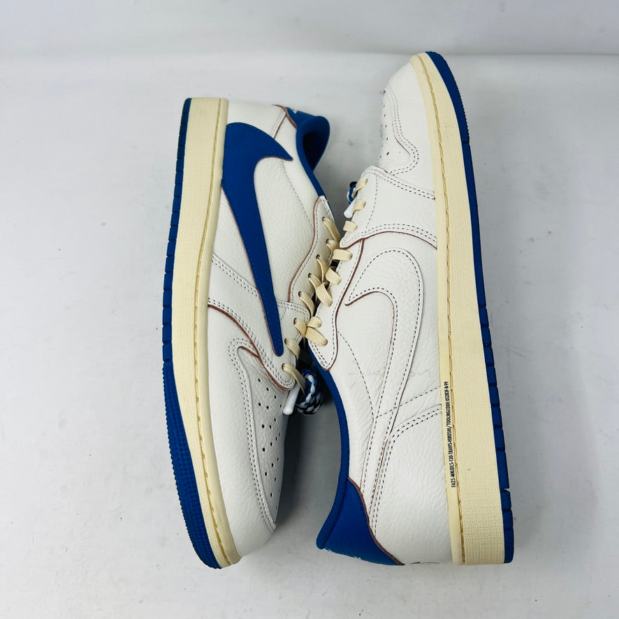 Jordan 1 Retro Low OG SP Fragment x Travis Scott Sail Military Blue