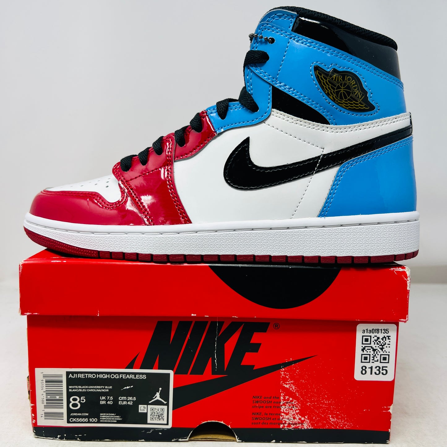 Jordan 1 Retro High Fearless UNC Chicago