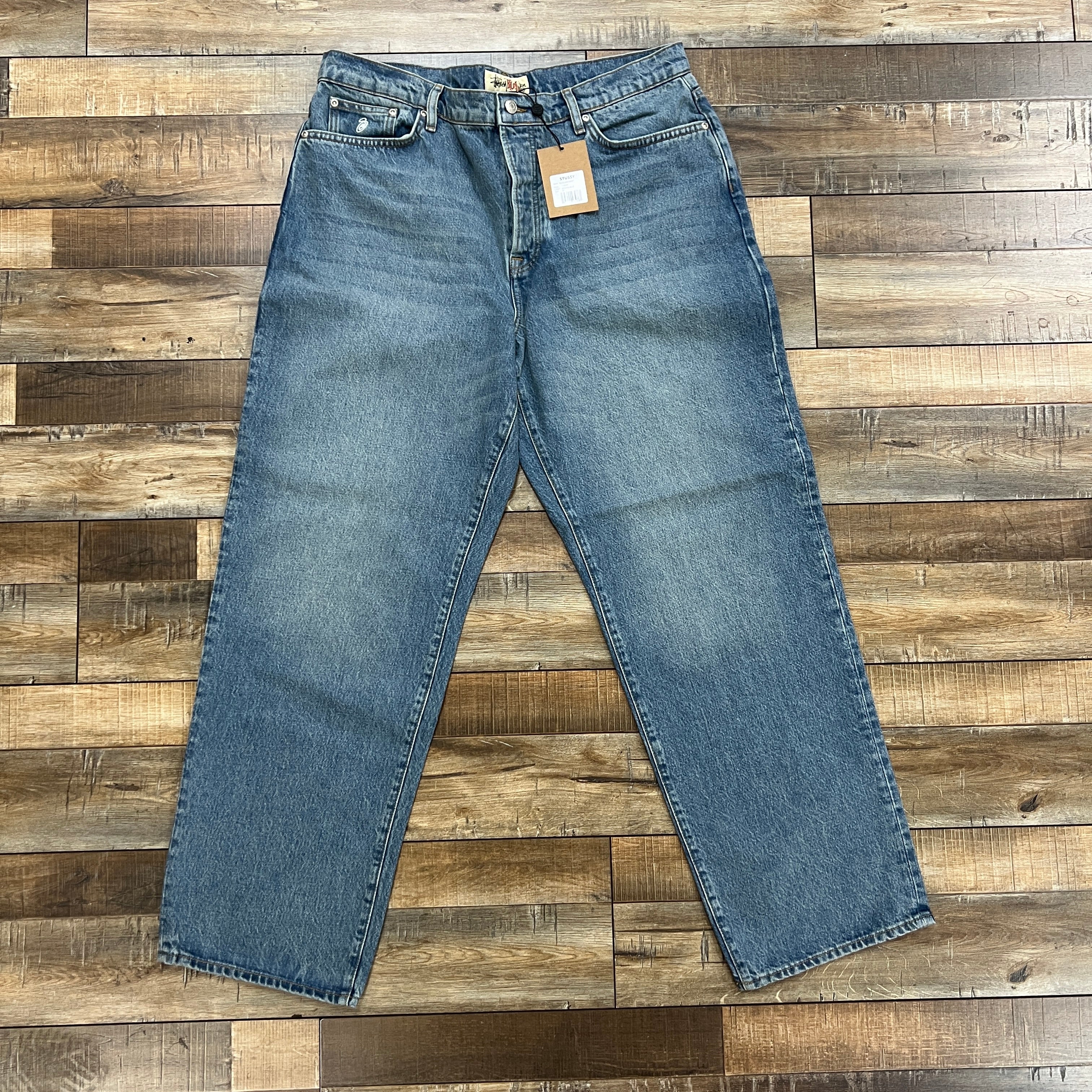 Stüssy Big Ol' Jeans Washed Blue Denim – Holy Ground