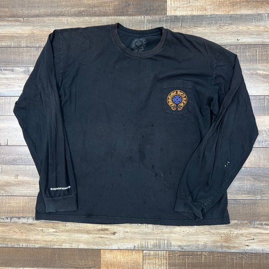 Black, Orange & Blue Staff Horseshoe Logo Long Sleeve