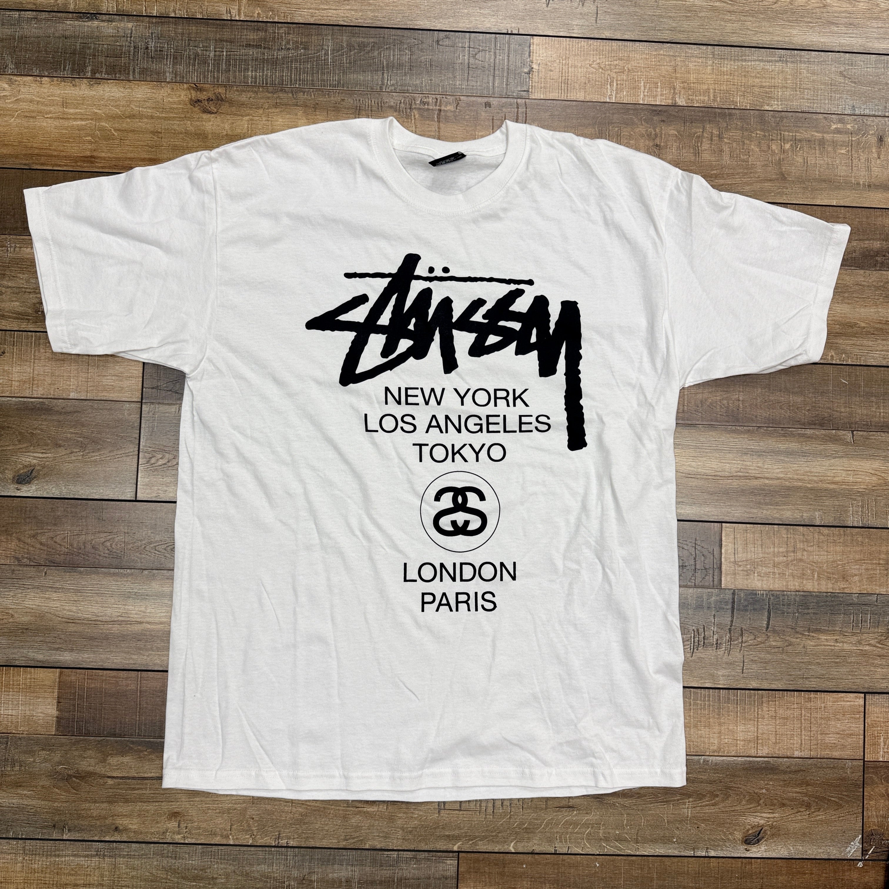 Stussy Personalities Tee White – Holy Ground