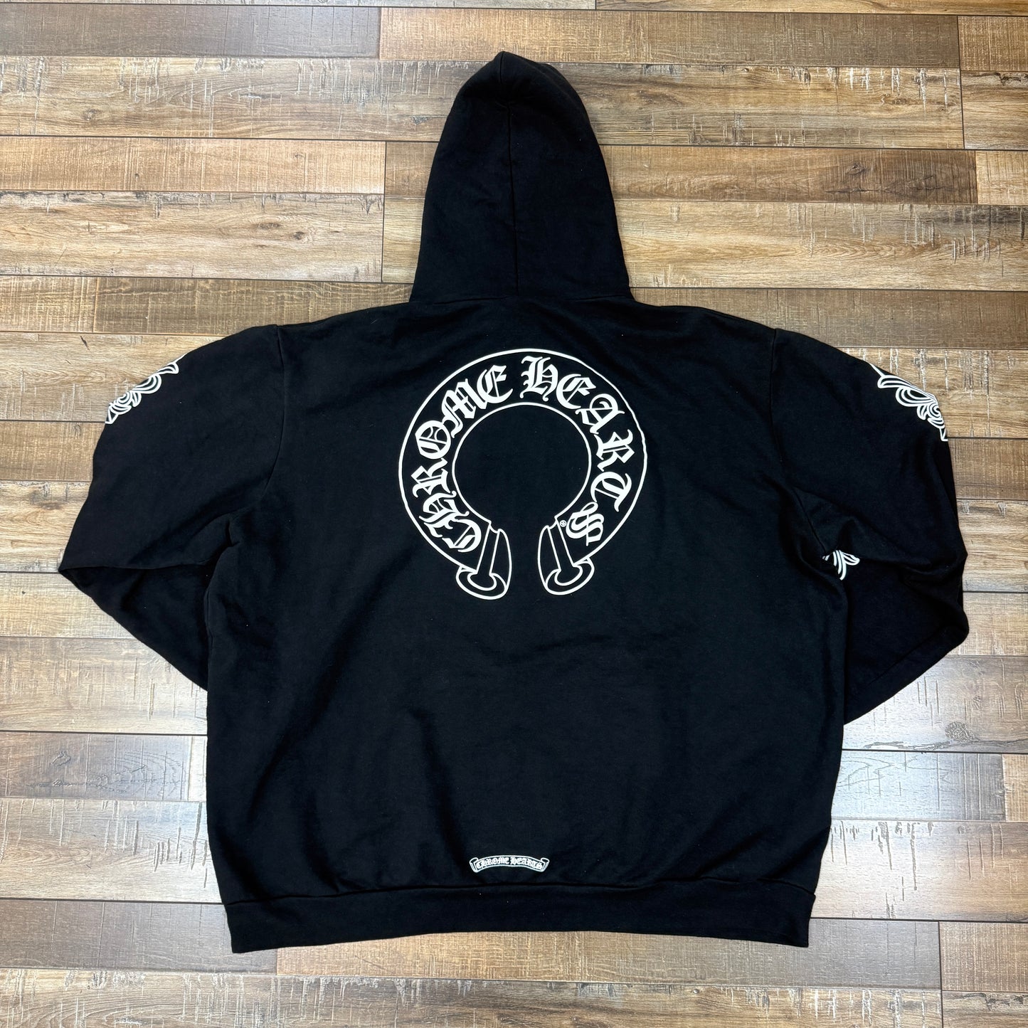 Chrome Hearts Floral Horseshoe Black Hoodie