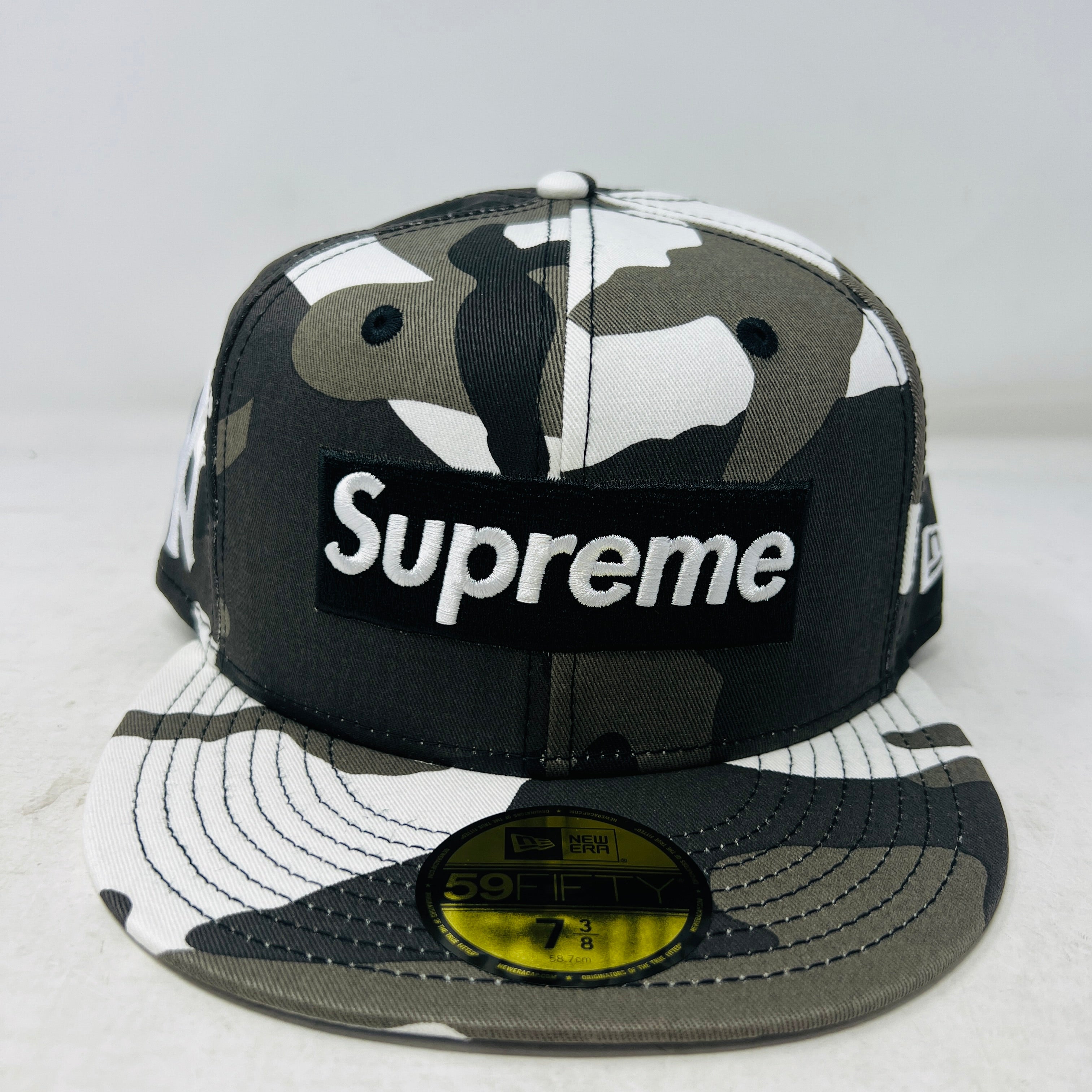Supreme MLB Teams Box Logo New Era 59Fifty Cap Snow Camo – Holy Ground