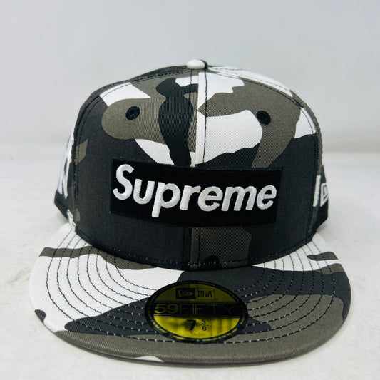 Supreme MLB Teams Box Logo New Era 59Fifty Cap Snow Camo