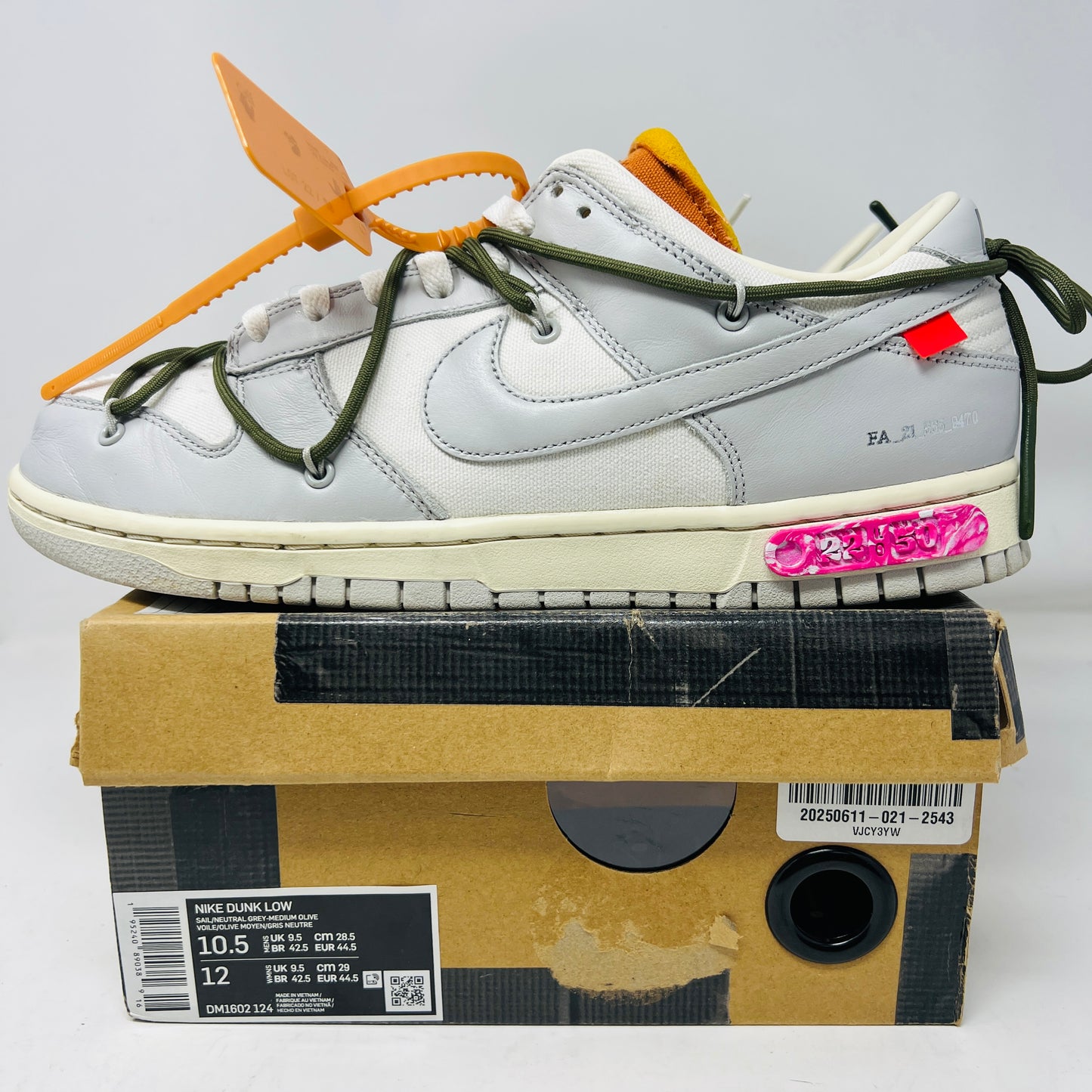 Nike Dunk Low Off-White Lot 22