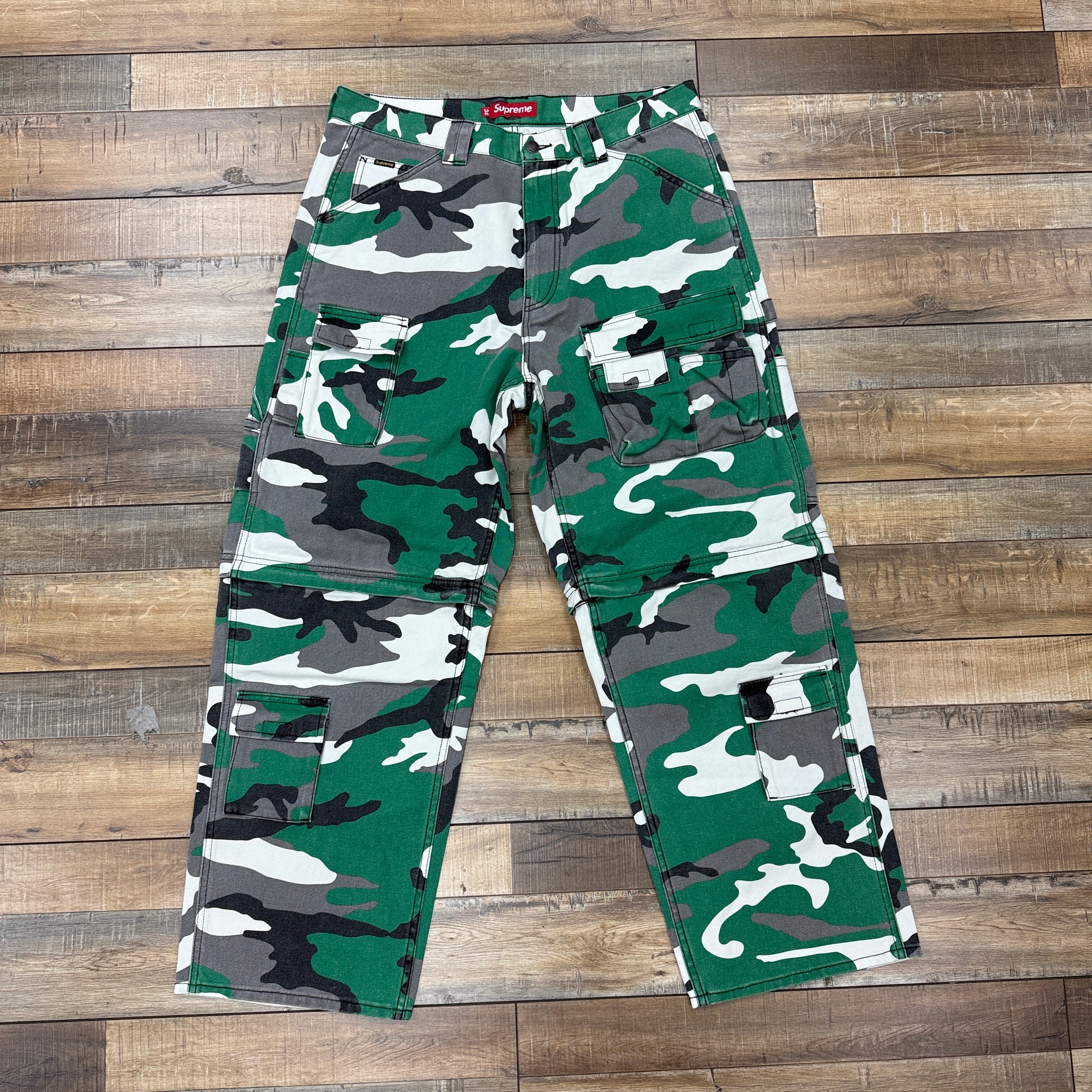 Supreme Zip-Off Utility Pant Green Camo – Holy Ground