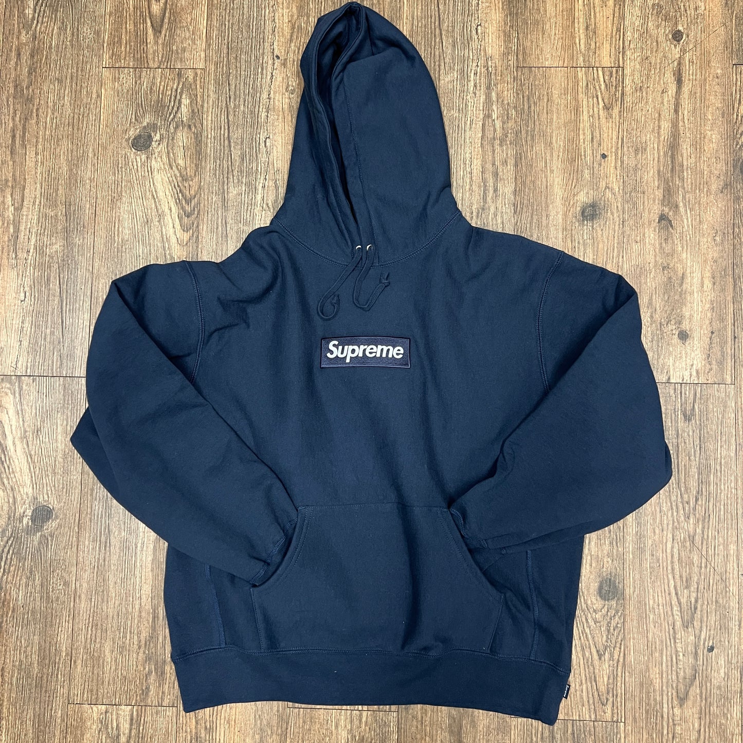 Supreme Box Logo Hooded Sweatshirt (FW25) Navy