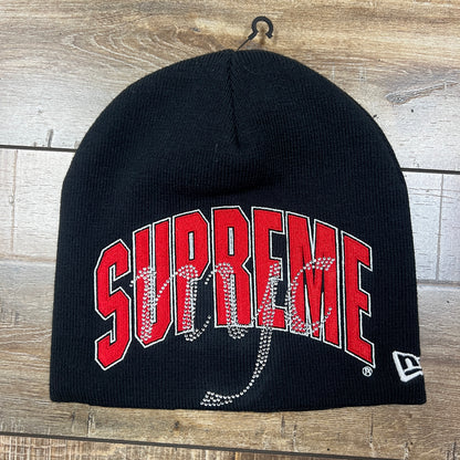 Supreme New Era Rhinestone Beanie (SS26) Navy