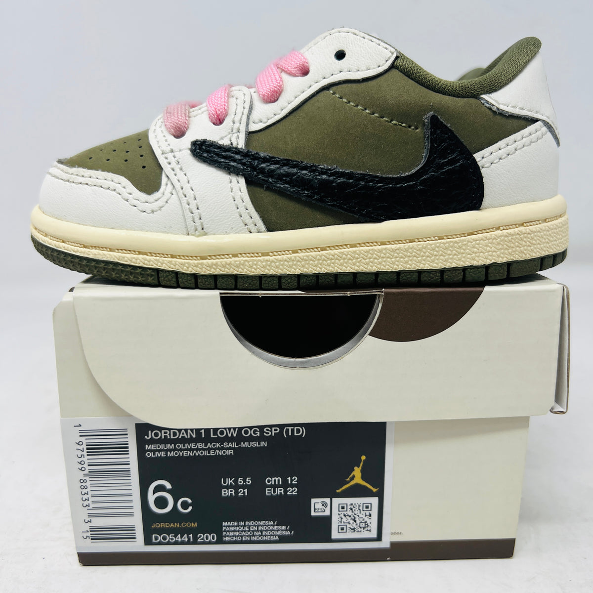 Jordan 1 Retro Low OG SP Travis Scott Medium Olive (TD)