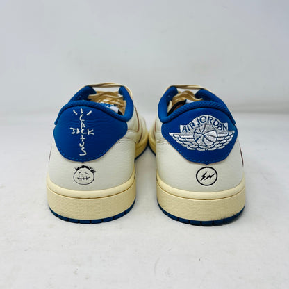 Jordan 1 Retro Low OG SP Fragment x Travis Scott Sail Military Blue