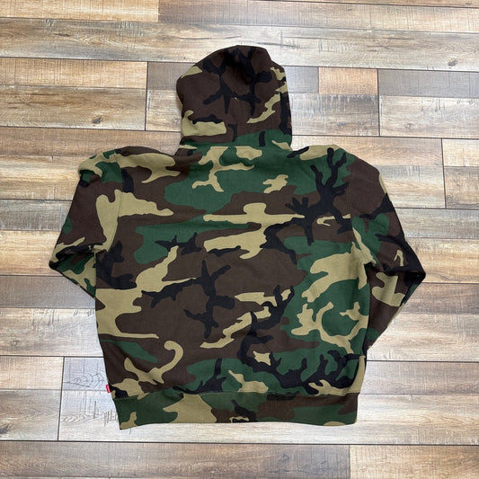 Supreme S Logo Zip Up Hooded Sweatshirt (FW25) Woodland Camo