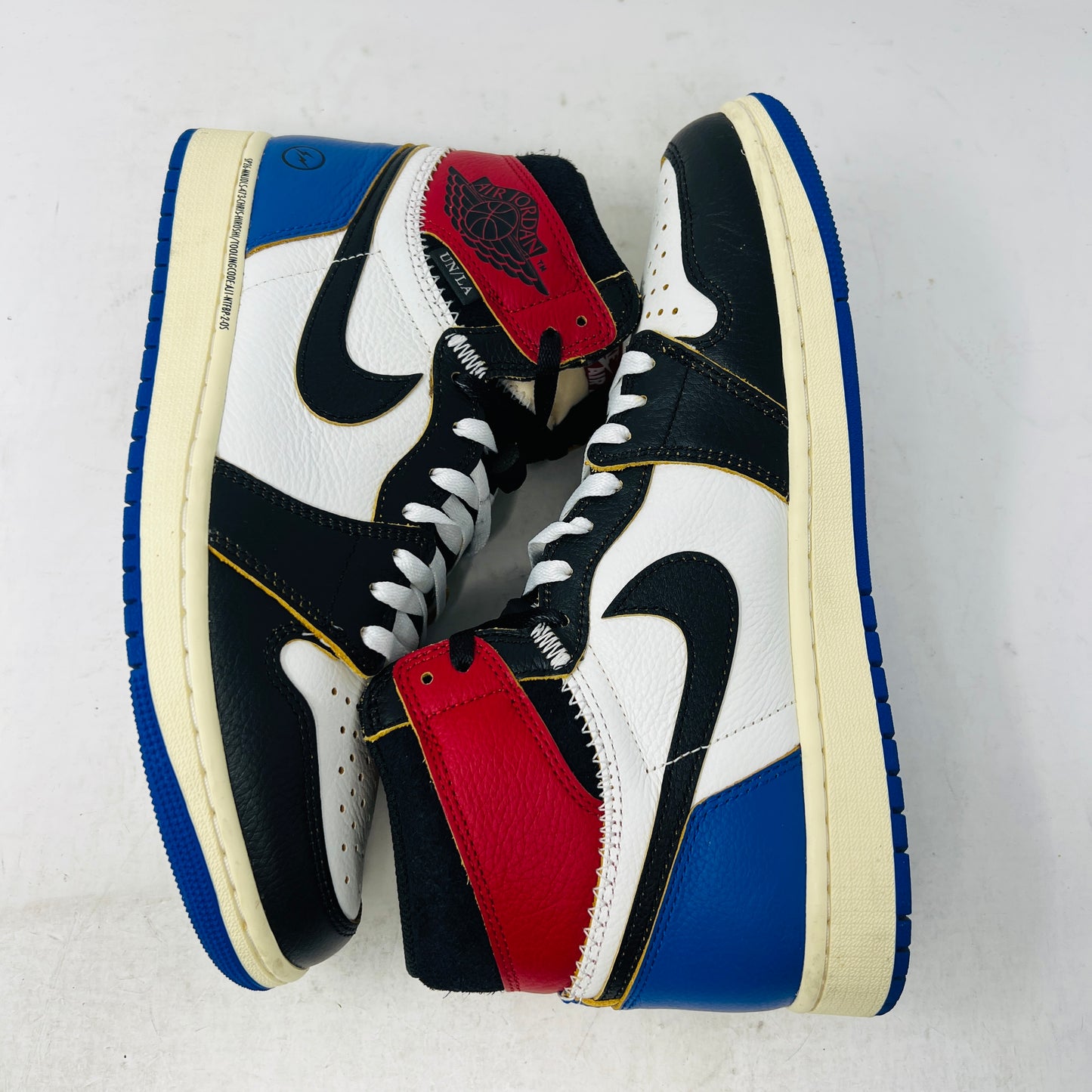 Jordan 1 Retro High OG SP Fragment x Union LA Varsity Red Sport Royal