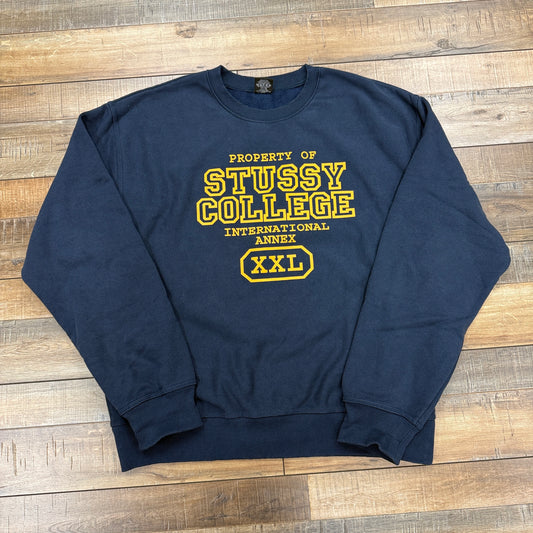 Stussy College Crewneck Navy