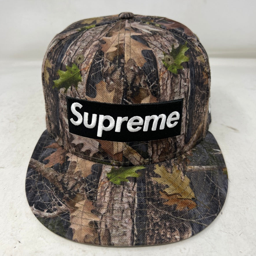 Supreme x New Era Breast Cancer Awareness Box Logo Fitted Hat