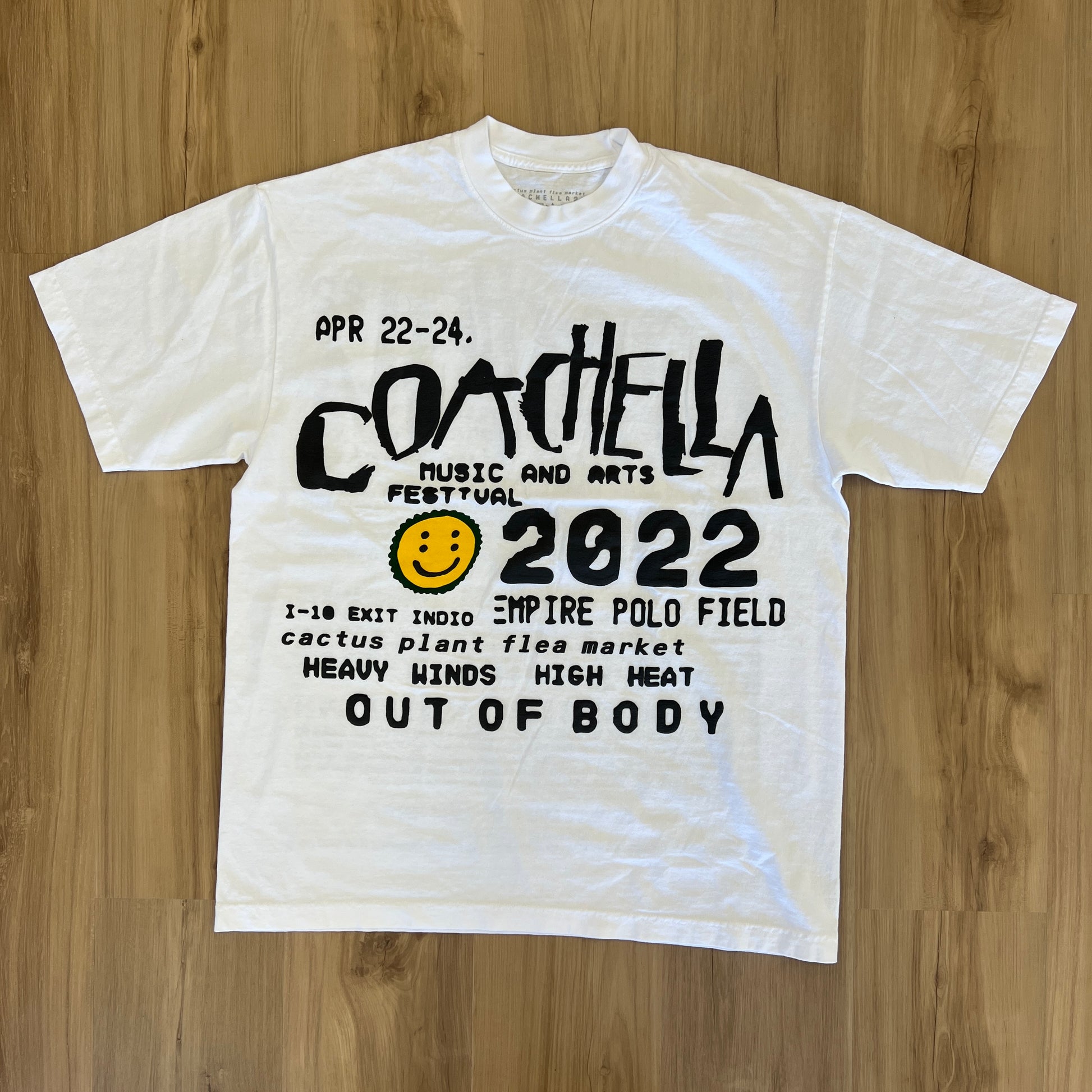Cactus Plant Flea Market Coachella Weekend 2 T-shirt White