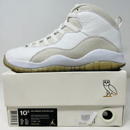 Jordan 10 Retro Drake OVO White