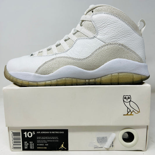 Jordan 10 Retro Drake OVO White