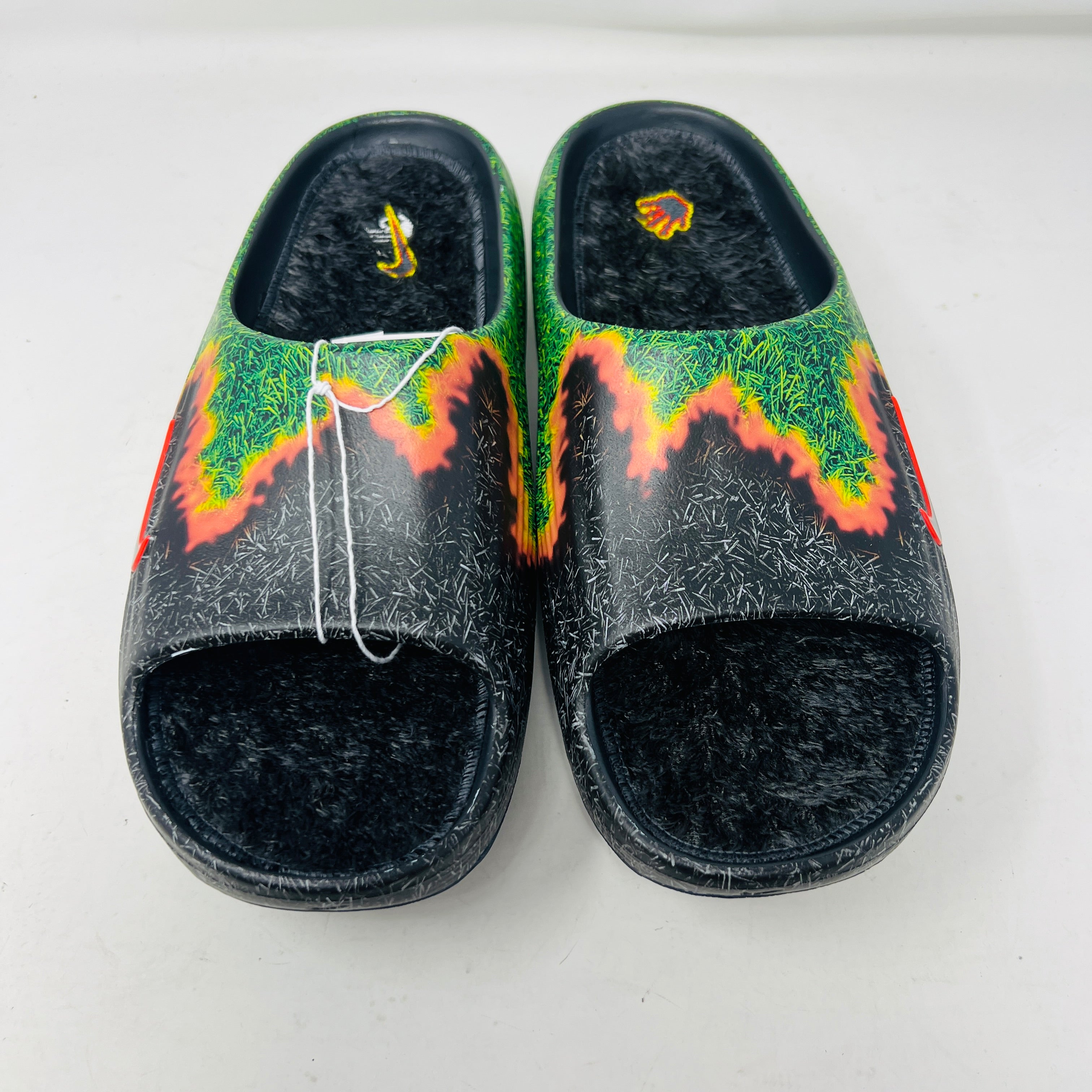 Nike ReactX Rejuven8 Slide .SWOOSH Touch Grass Dark Smoke Grey