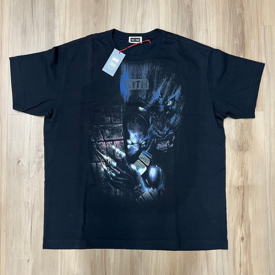 Kith x Marvel Panther Vintage Tee Black Black