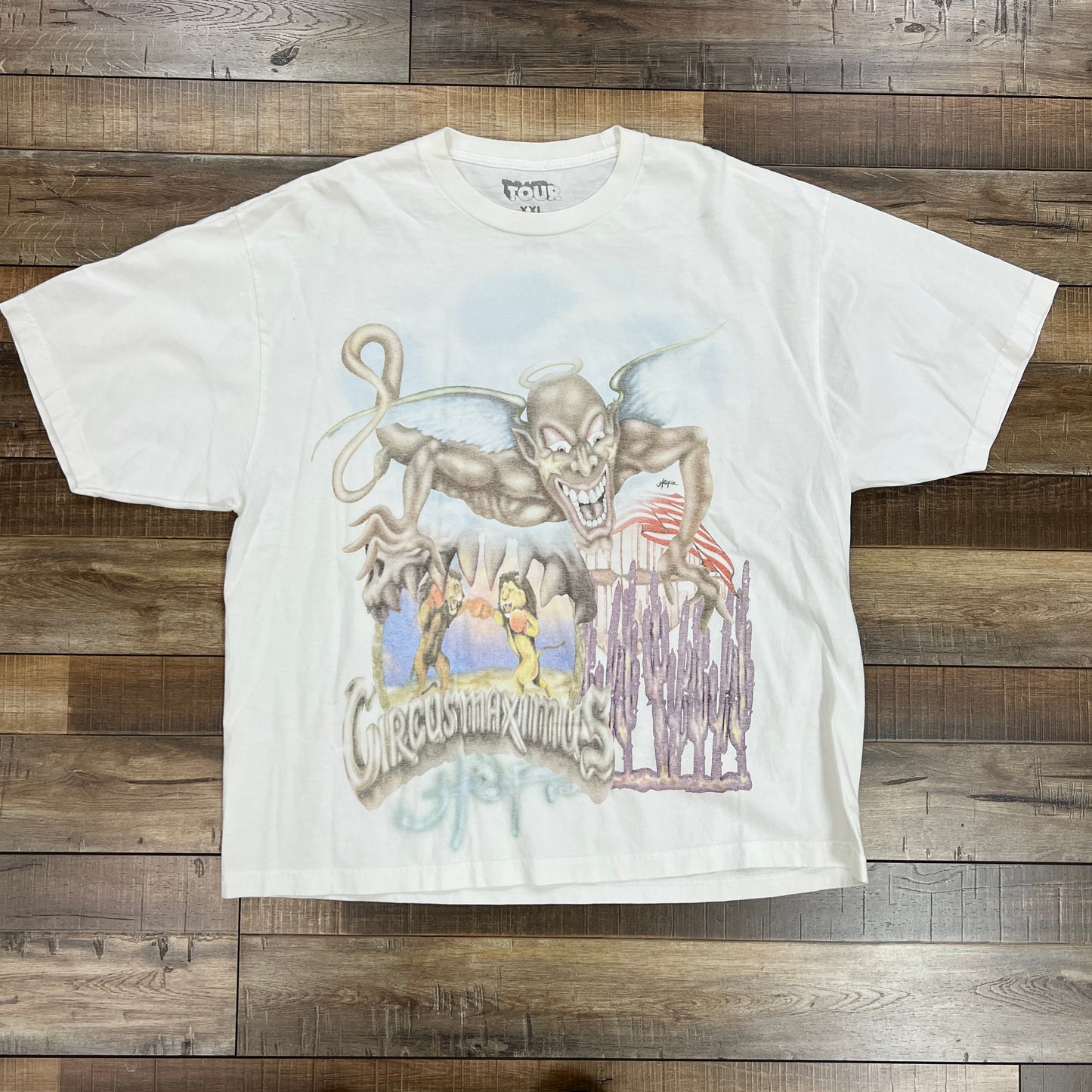 Travis Scott Utopia Circus Maximus 2023 Tour III Tee White