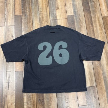 Fear of God Essentials Heavy Jersey Merch Boxy Fit Tee Washed Iron Grey