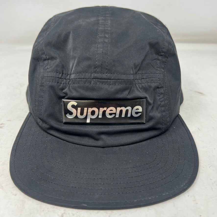 Supreme F/W 2017 Liquid Metal Logo Camp Cap
