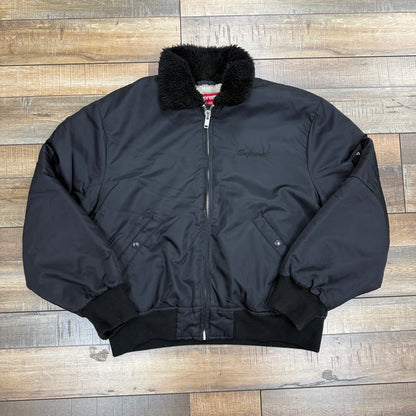 Supreme AOI Nylon Bomber Jacket Black