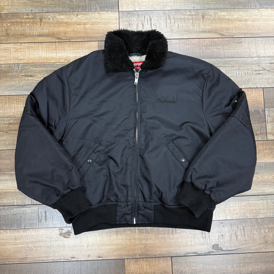 Supreme AOI Nylon Bomber Jacket Black