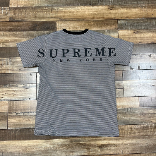 Supreme New York Micro Stripe Tee
