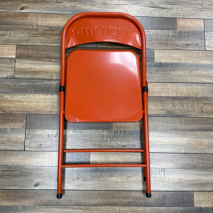 Supreme Metal Folding Chair Red