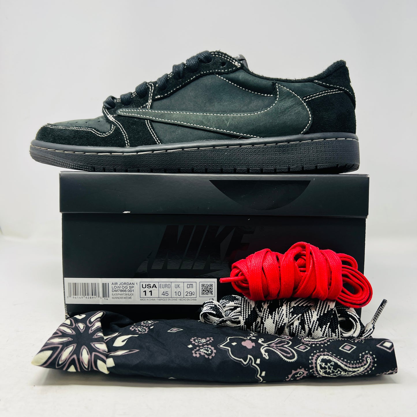 Jordan 1 Retro Low OG SP Travis Scott Black Phantom