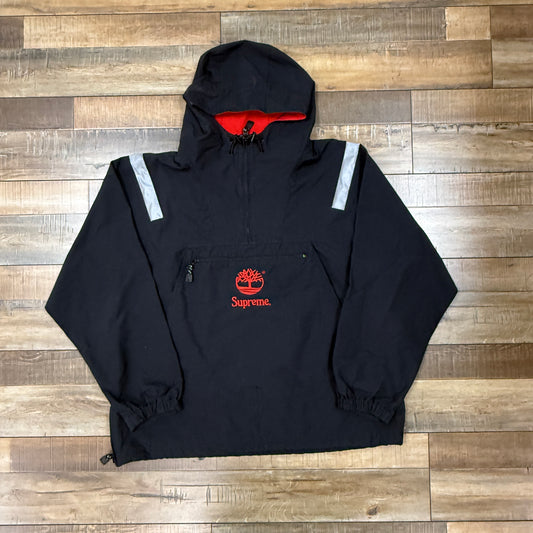 Supreme Timberland Reflective Taping Anorak Black