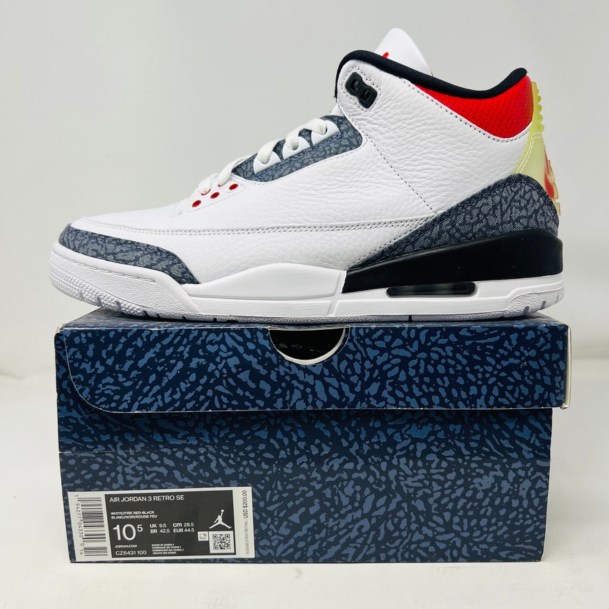 Jordan 3 Retro SE Fire Red Denim (2020)