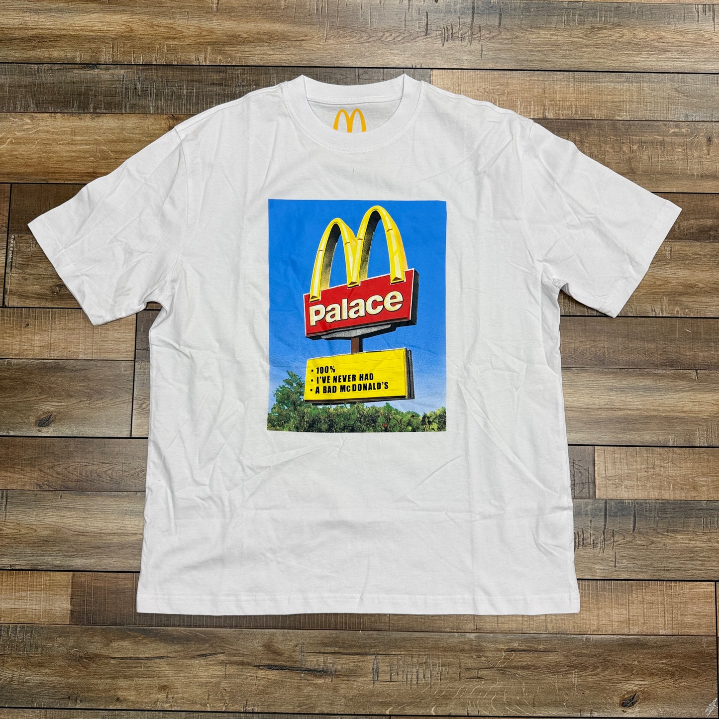 Palace x McDonald's Sign T-Shirt 'White'