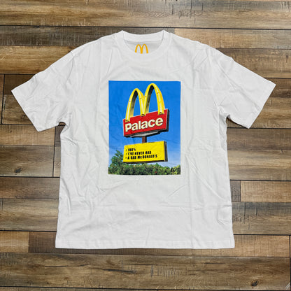 Palace x McDonald's Sign T-Shirt 'White'