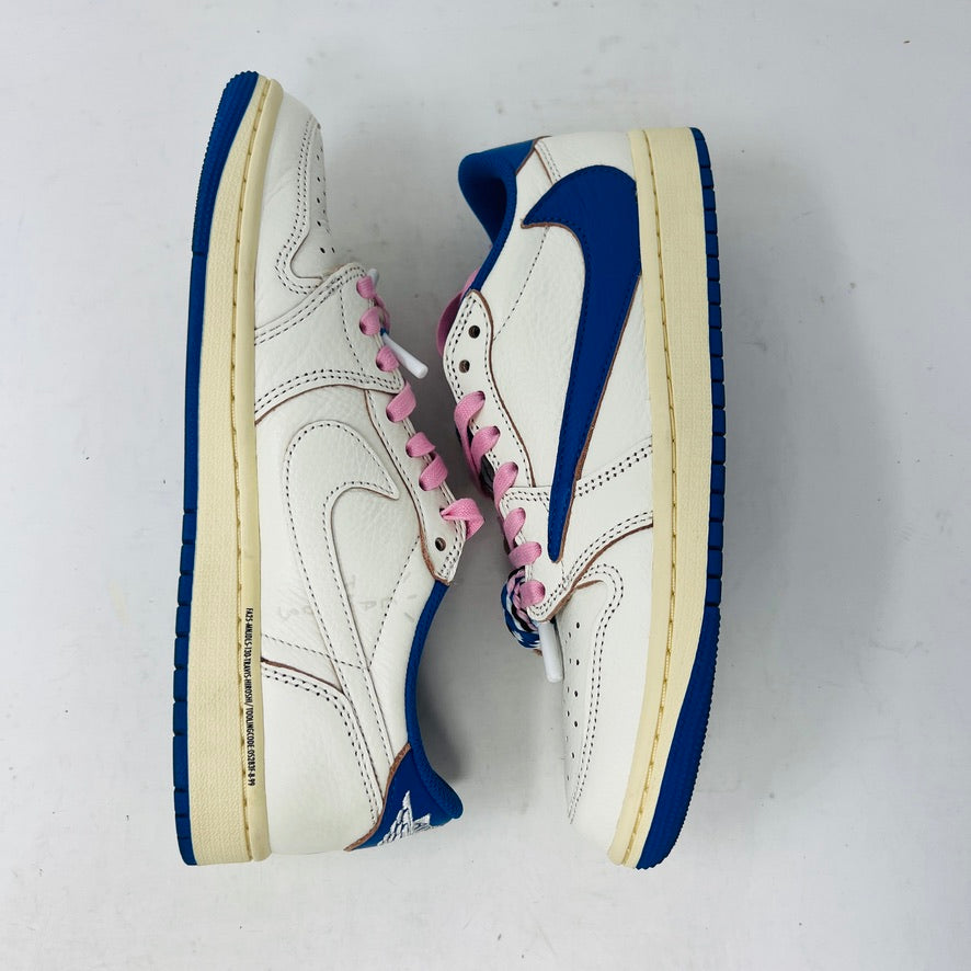 Jordan 1 Retro Low OG SP Fragment x Travis Scott Sail Military Blue