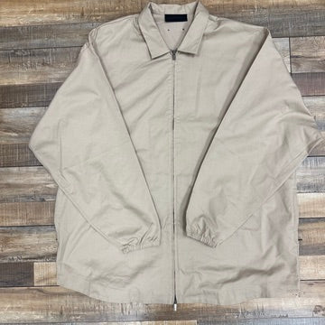 Fear of God Essentials Core Collection Cotton Twill Overshirt Mink