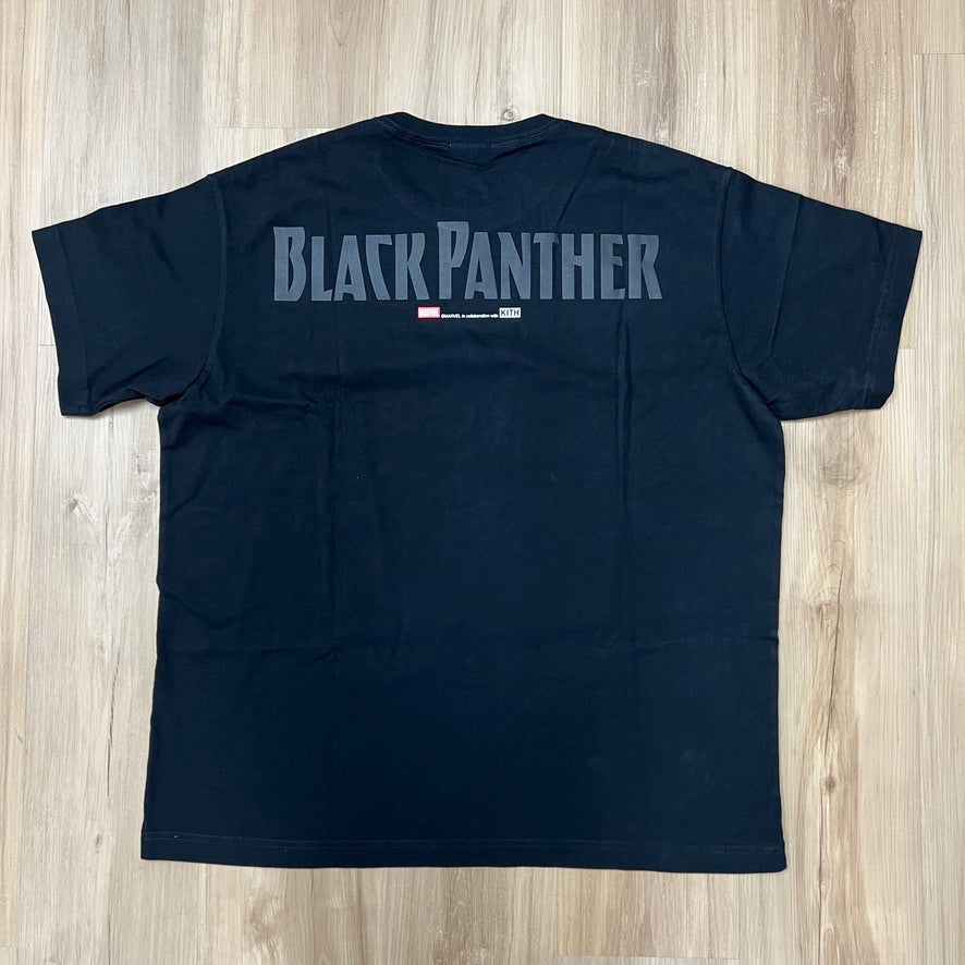 Kith x Marvel Panther Vintage Tee Black Black
