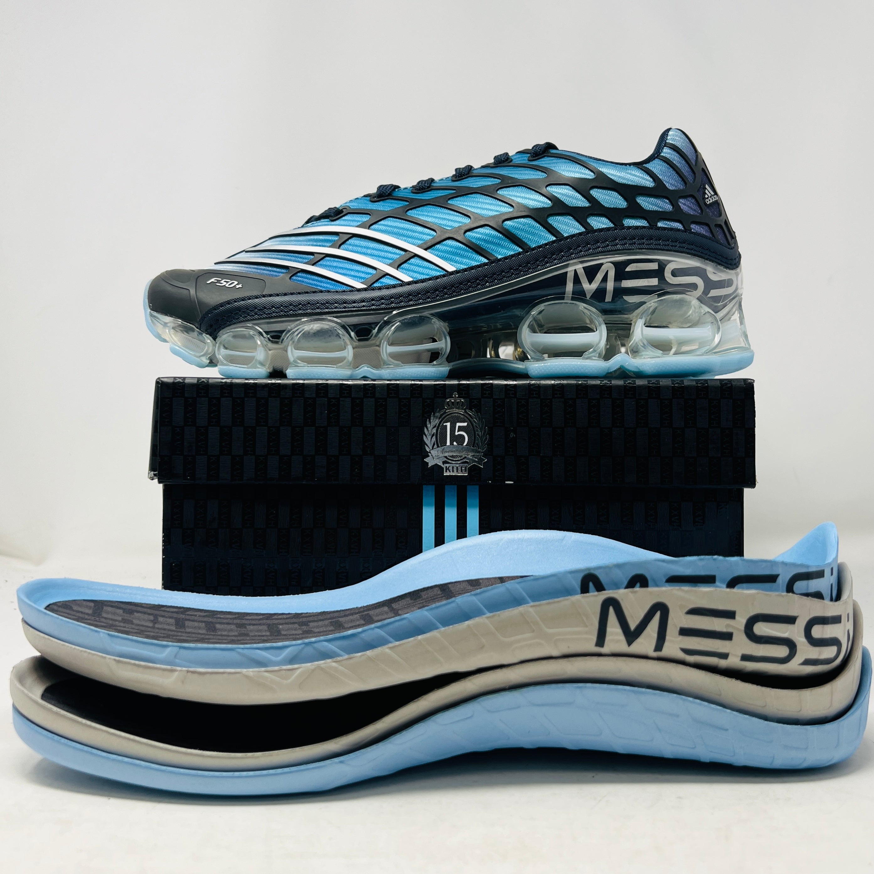 adidas F50+ Megaride Kith x Lionel Messi Legend Ink – Holy Ground