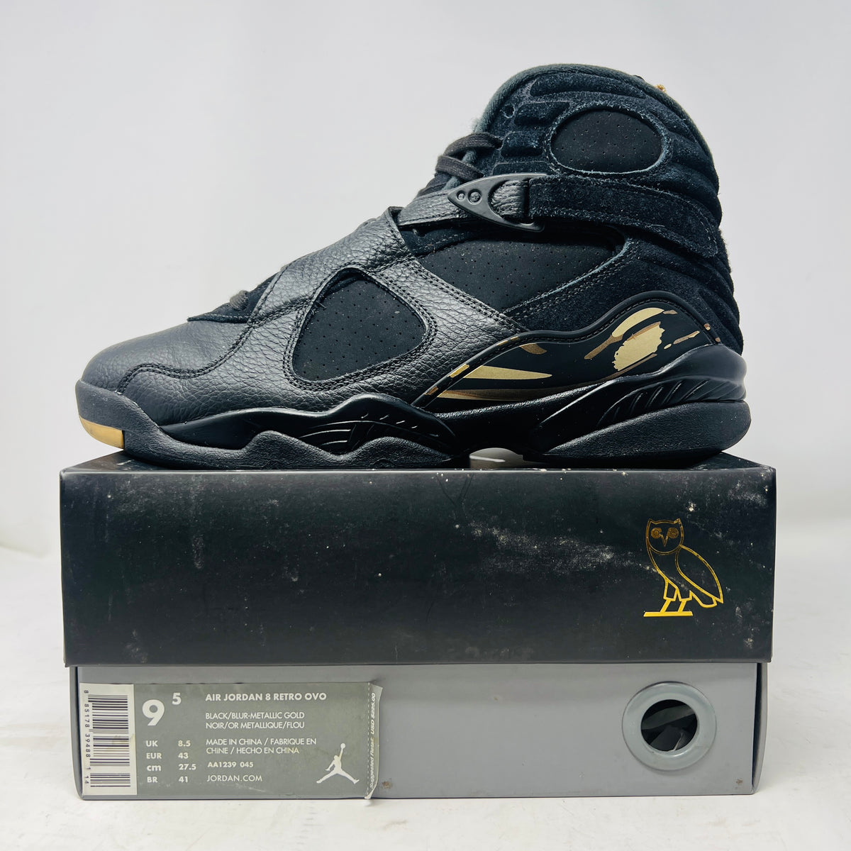 Jordan 8 Retro OVO Black