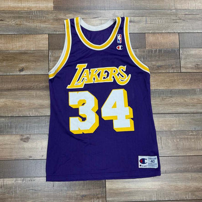 Preowned Champion Shaquille O’Neal Lakers basketball jersey