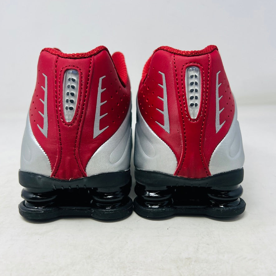 Nike Shox R4 Metallic Silver Black Crimson