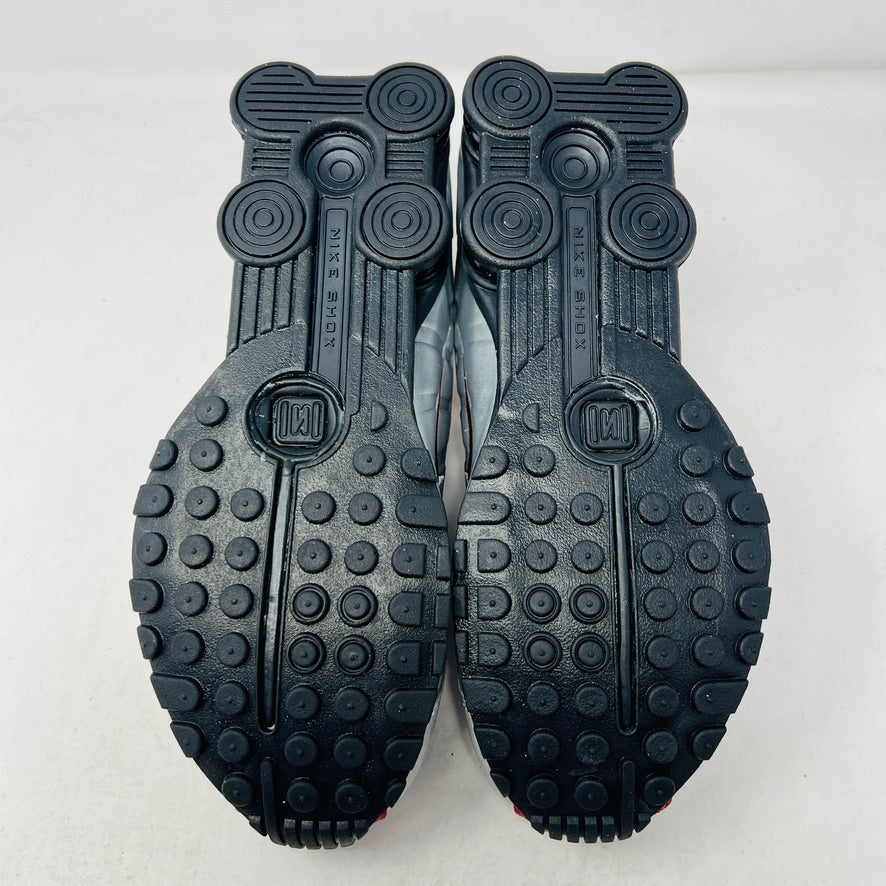 Nike Shox R4 Metallic Silver Black Crimson