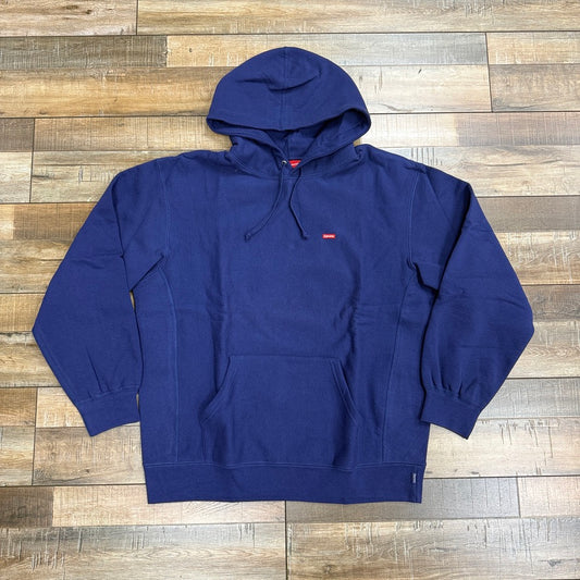 Supreme Small Box Hooded Sweatshirt Washed Navy