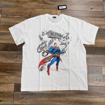 Kith x Superman Chains Vintage Tee White