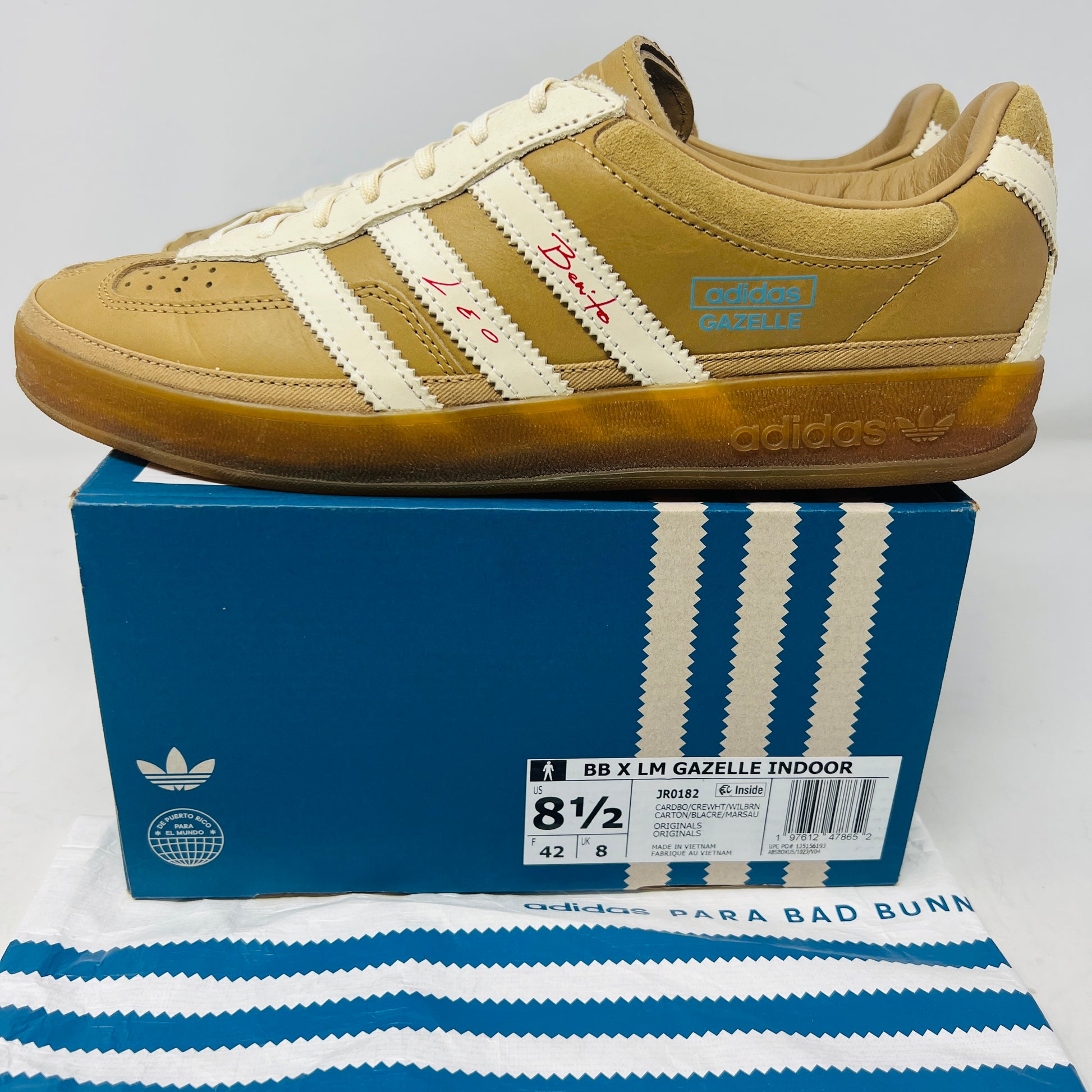 adidas Gazelle Indoor Bad Bunny Lionel Messi La Voz De Los Fans – Holy  Ground